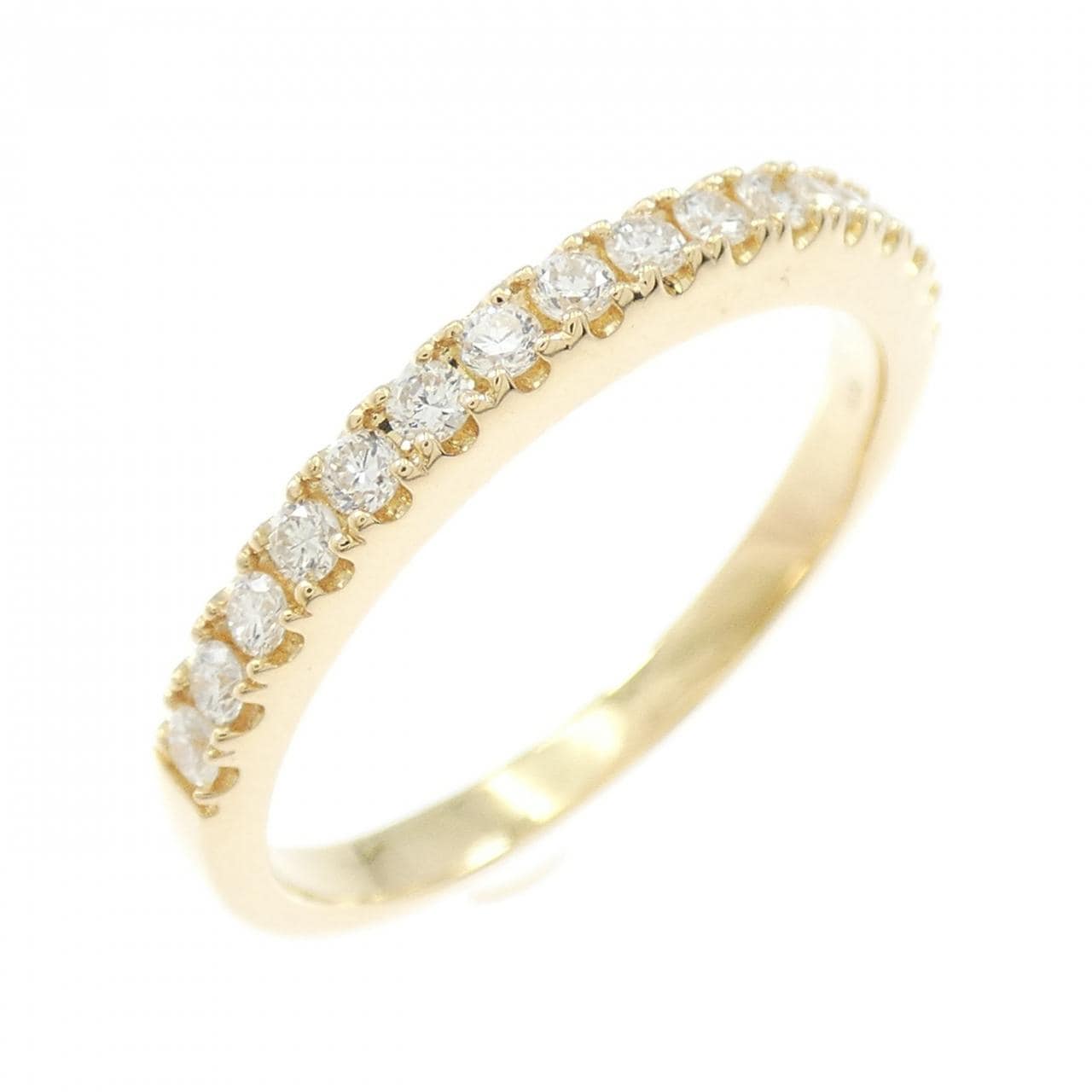 【リメイク】K18YG ハーフエタニティ ダイヤモンド リング 0.32CT