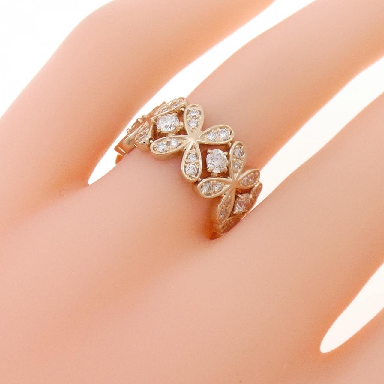 K18PG ダイヤモンド リング 0.56CT