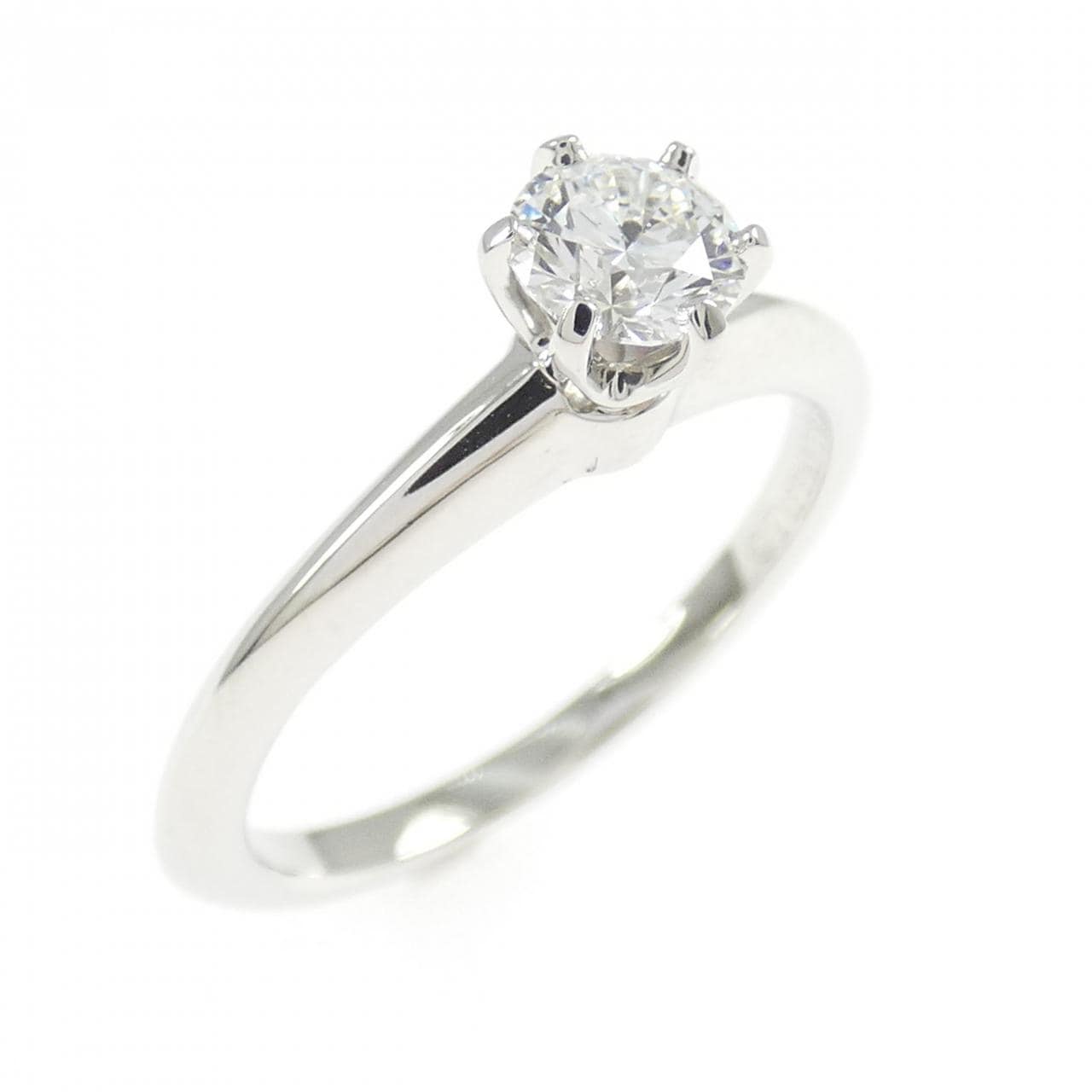 ティファニー クラシックソリティア リング 0.39CT F VVS1 3EXT