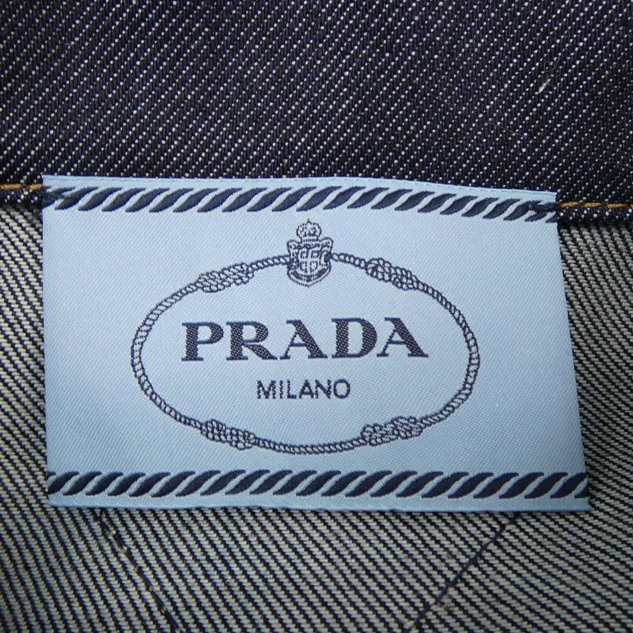 プラダ PRADA ベルテッドデニム ドレス GFA142 SOOO 18MD ワンピース
