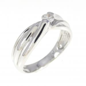 K18WG ダイヤモンド リング 0.12CT