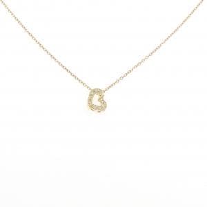K18YG ハート ダイヤモンド ネックレス 0.06CT