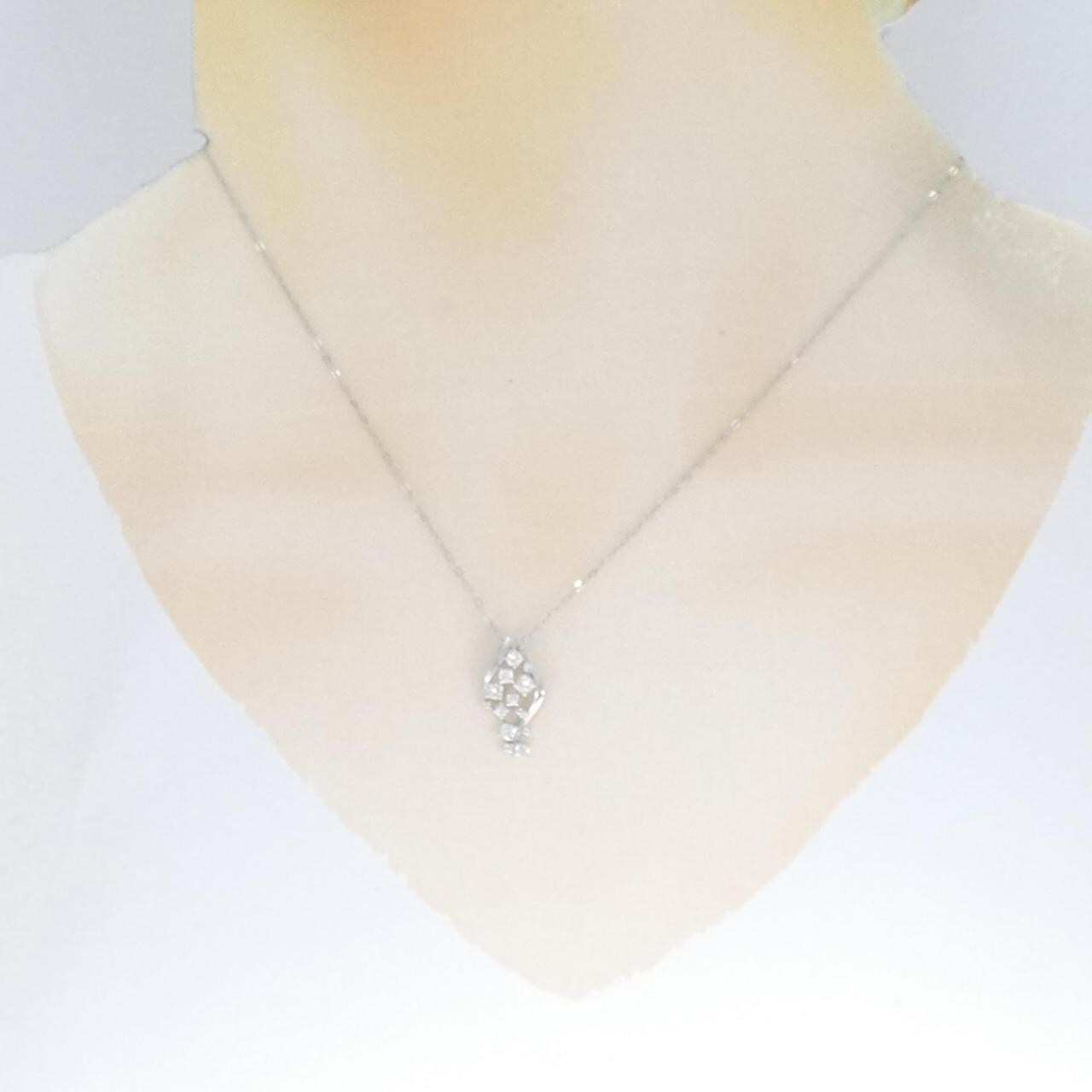 【新品】PT900/PT850 ダイヤモンド ネックレス 0.30CT