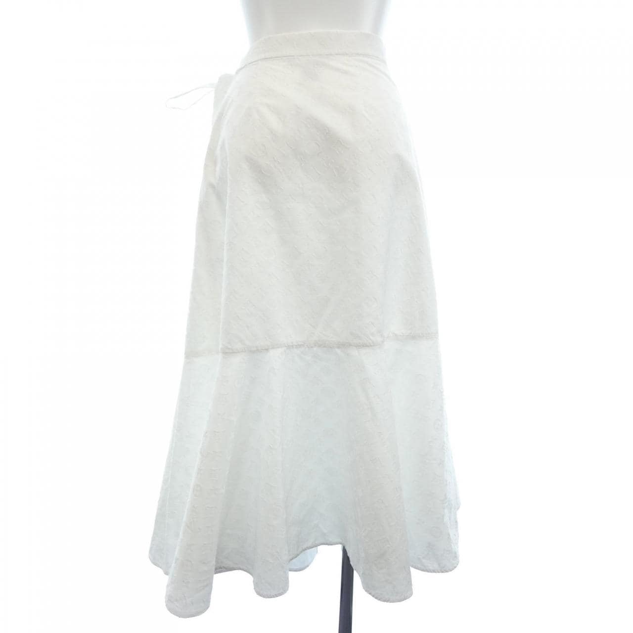 ルイヴィトン LOUIS VUITTON モノグラムレリーフフラウンスラップスカート FNSK18AQV スカート