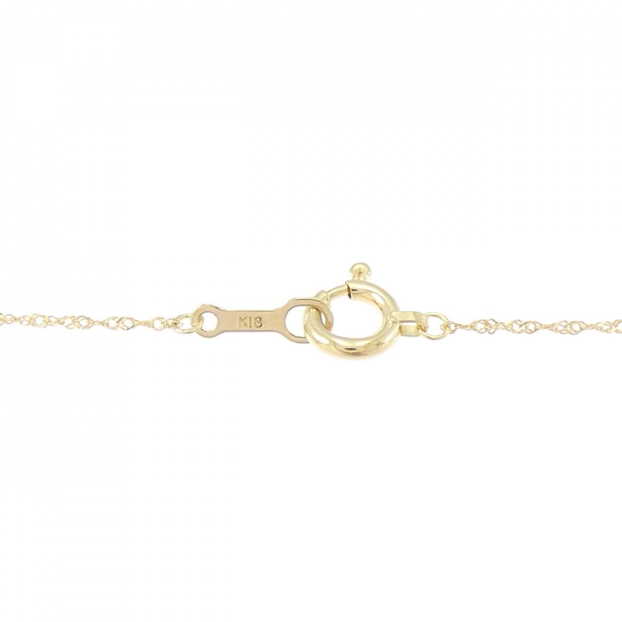 K18YG クロス ダイヤモンド ネックレス 0.03CT