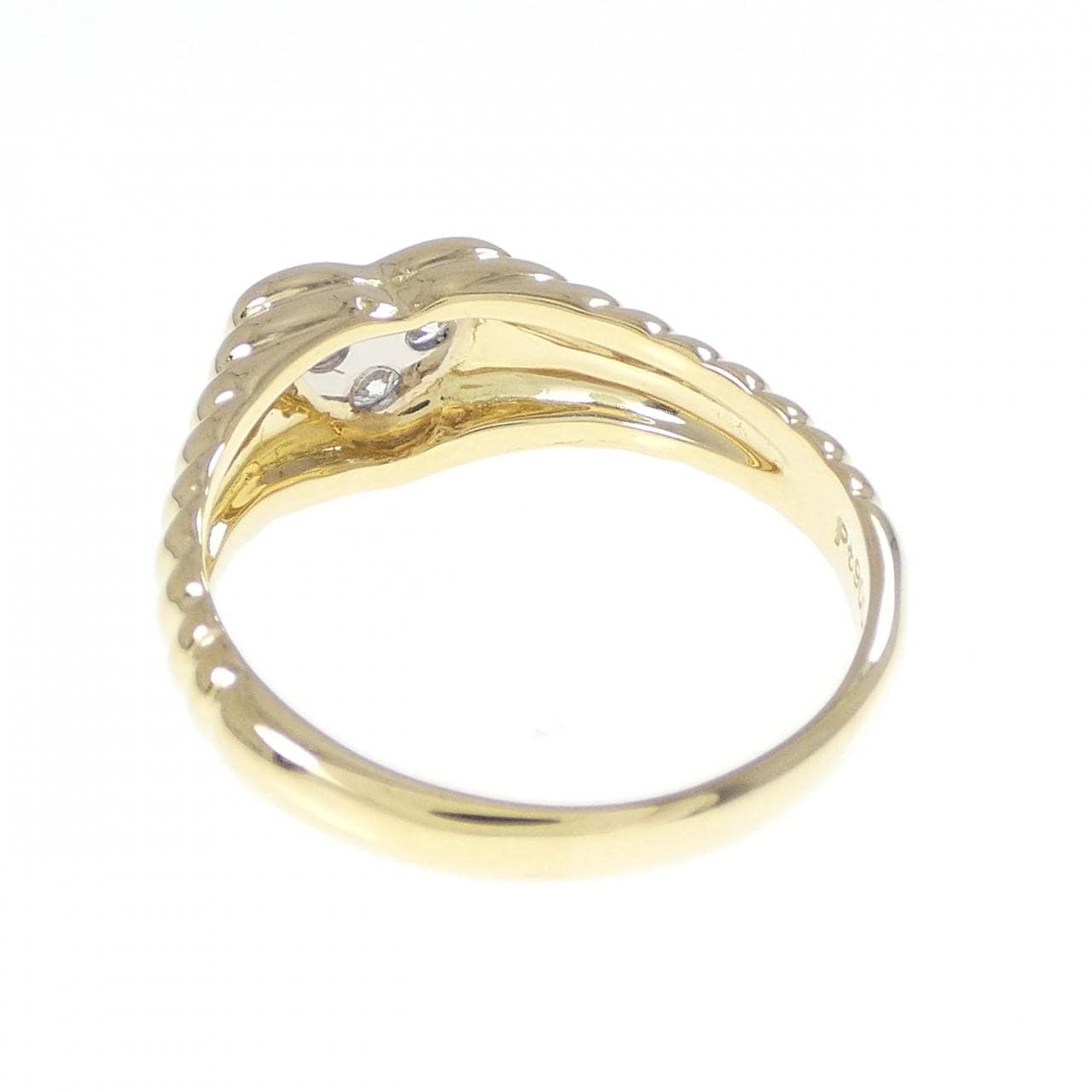 K18YG/PT900 心形钻石戒指 0.10CT