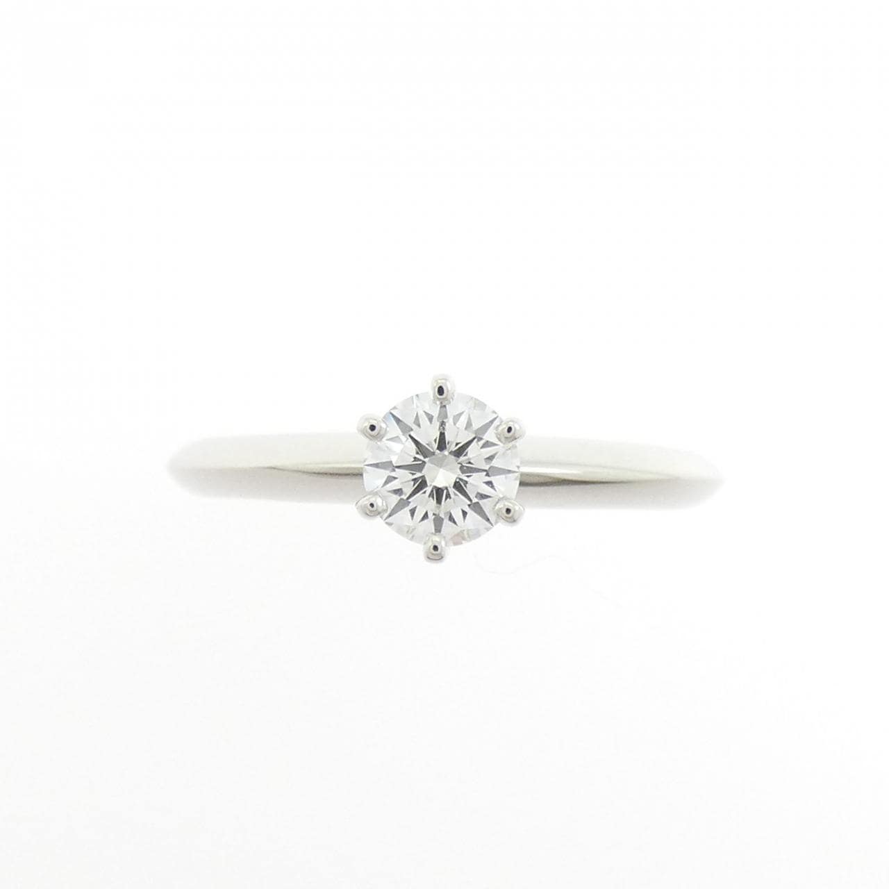 ティファニー クラシックソリティア リング 0.31CT F VS1 3EXT