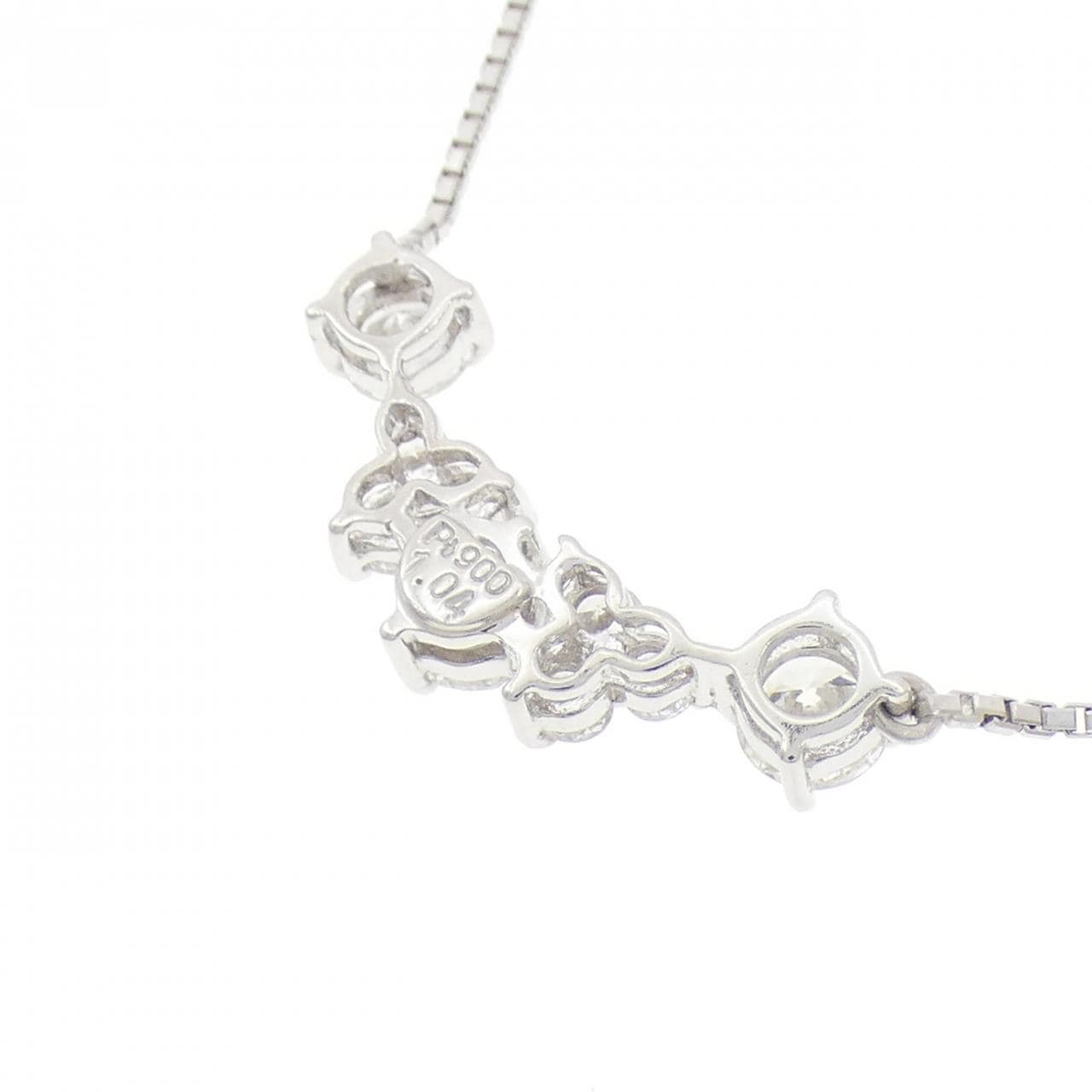 PT900/PT850 ダイヤモンド ネックレス 1.04CT