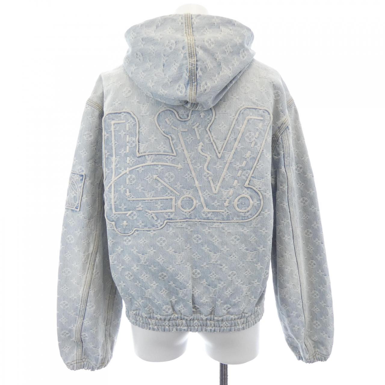 ルイヴィトン LOUIS VUITTON NBAジップスルーフーディ HLA01WUZD デニムジャケット