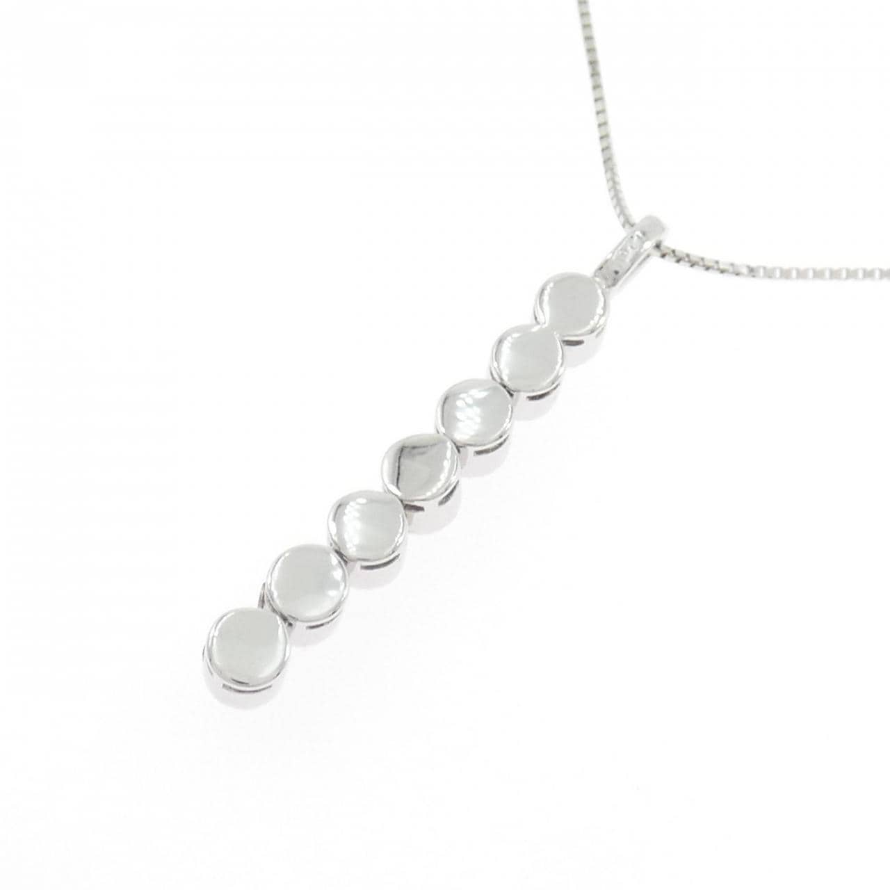 K18WG ダイヤモンド ネックレス 1.00CT