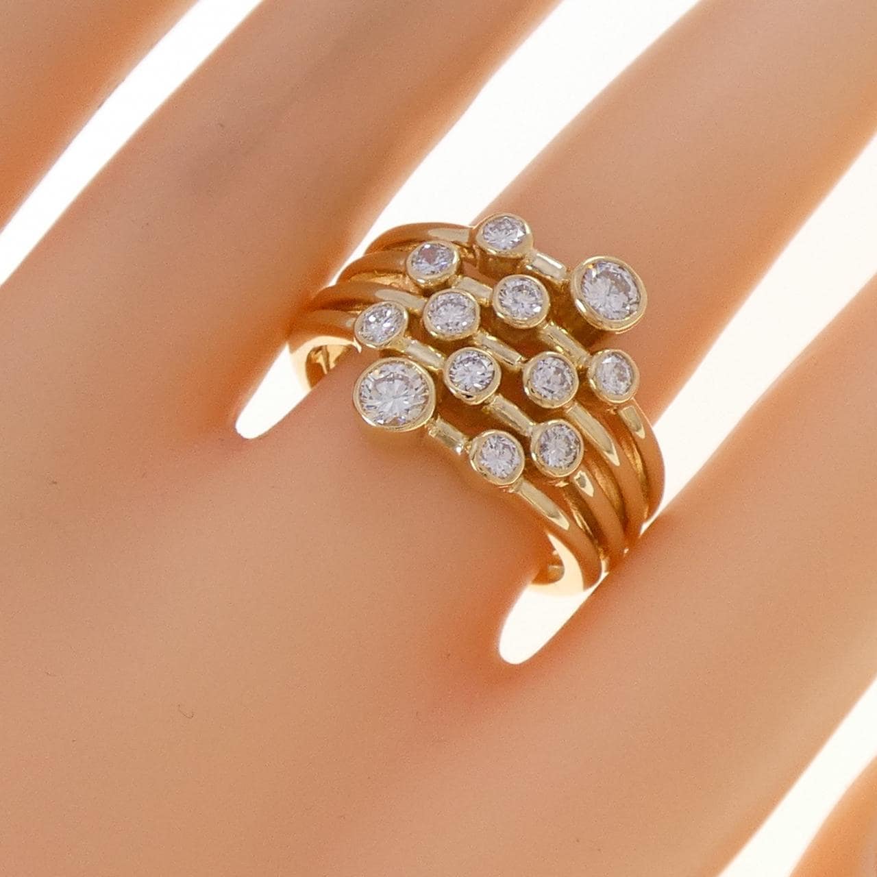 K18YG ダイヤモンド リング 1.13CT