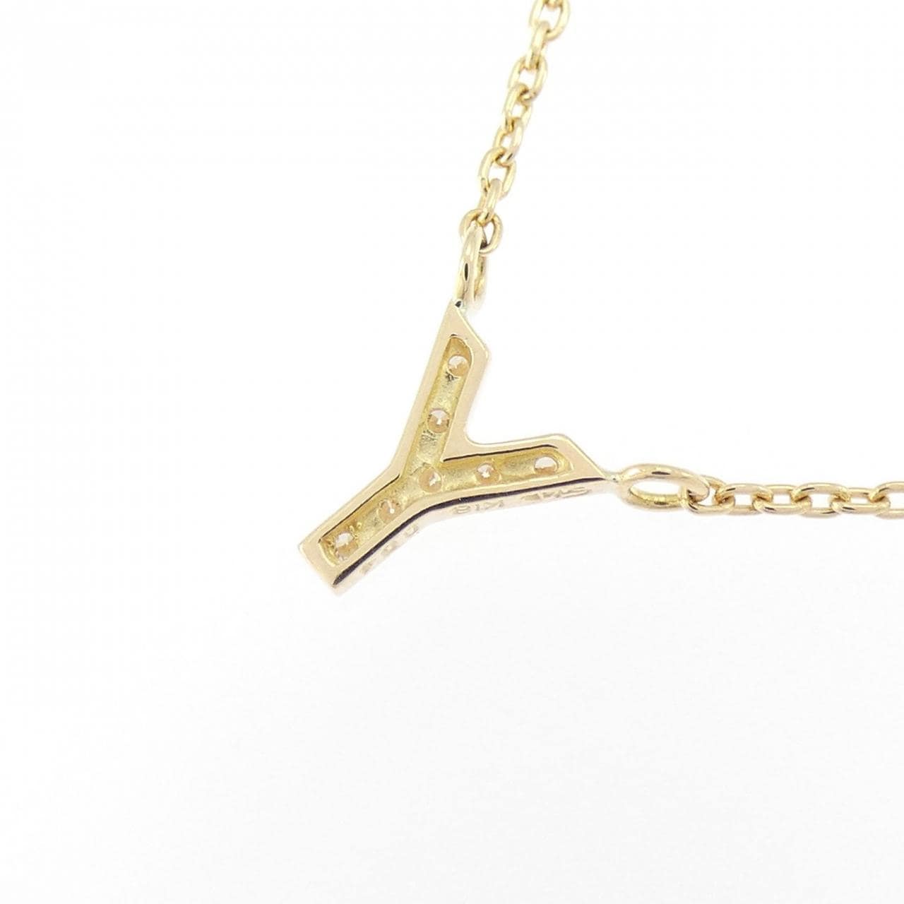 スタージュエリー イニシャル ダイヤモンド ネックレス 0.04CT