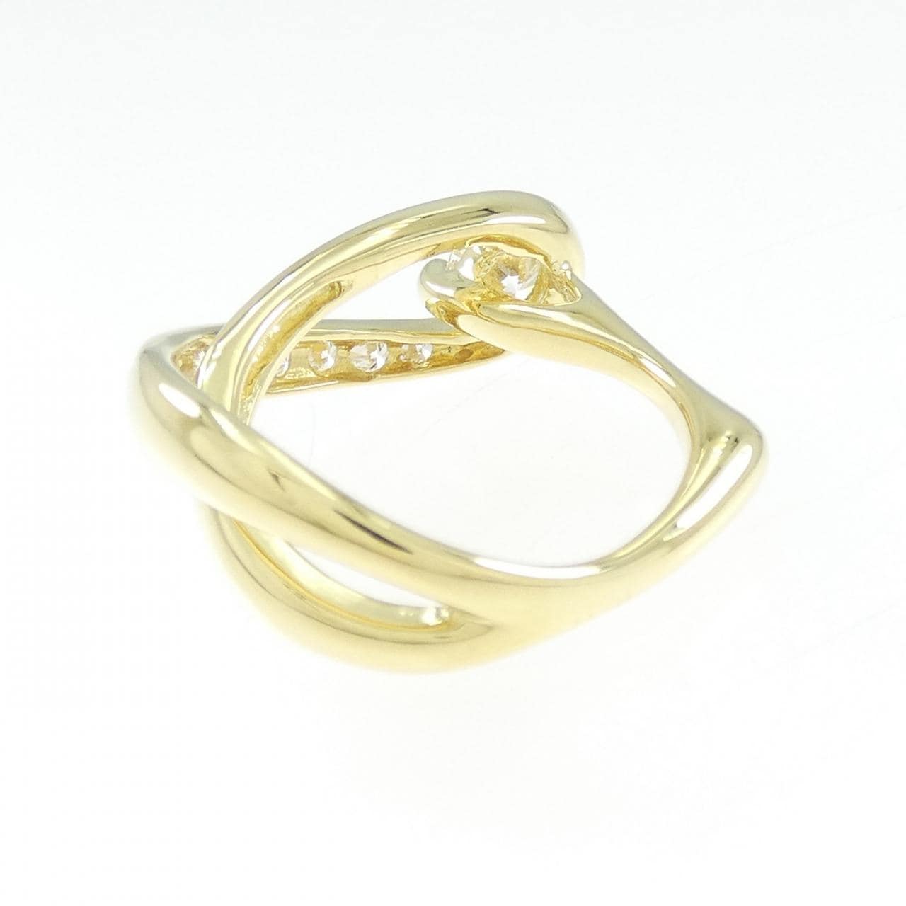 K18YG ダイヤモンド ピンキーリング 0.47CT