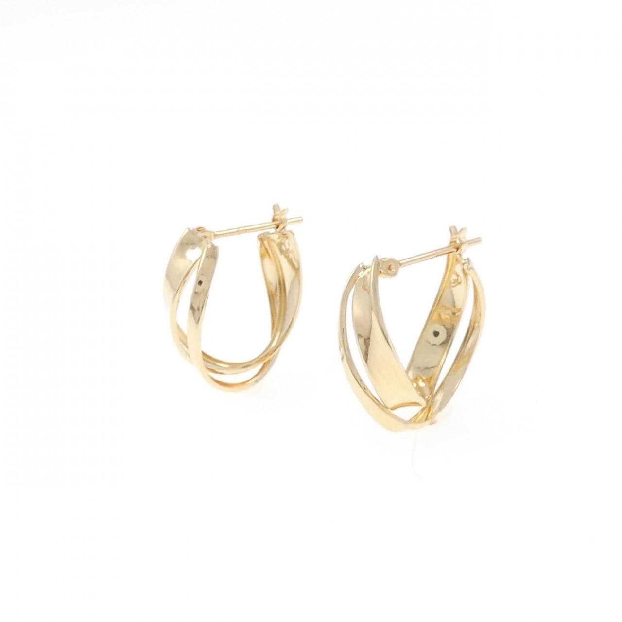 K18YG earrings