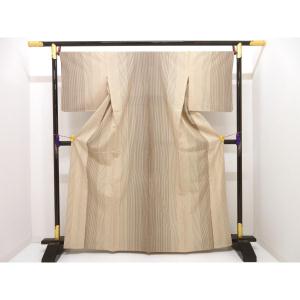 単衣　紬織　ふくれ織