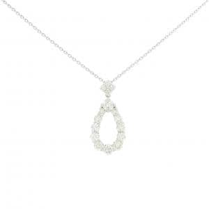 K18WG ダイヤモンド ネックレス 1.00CT