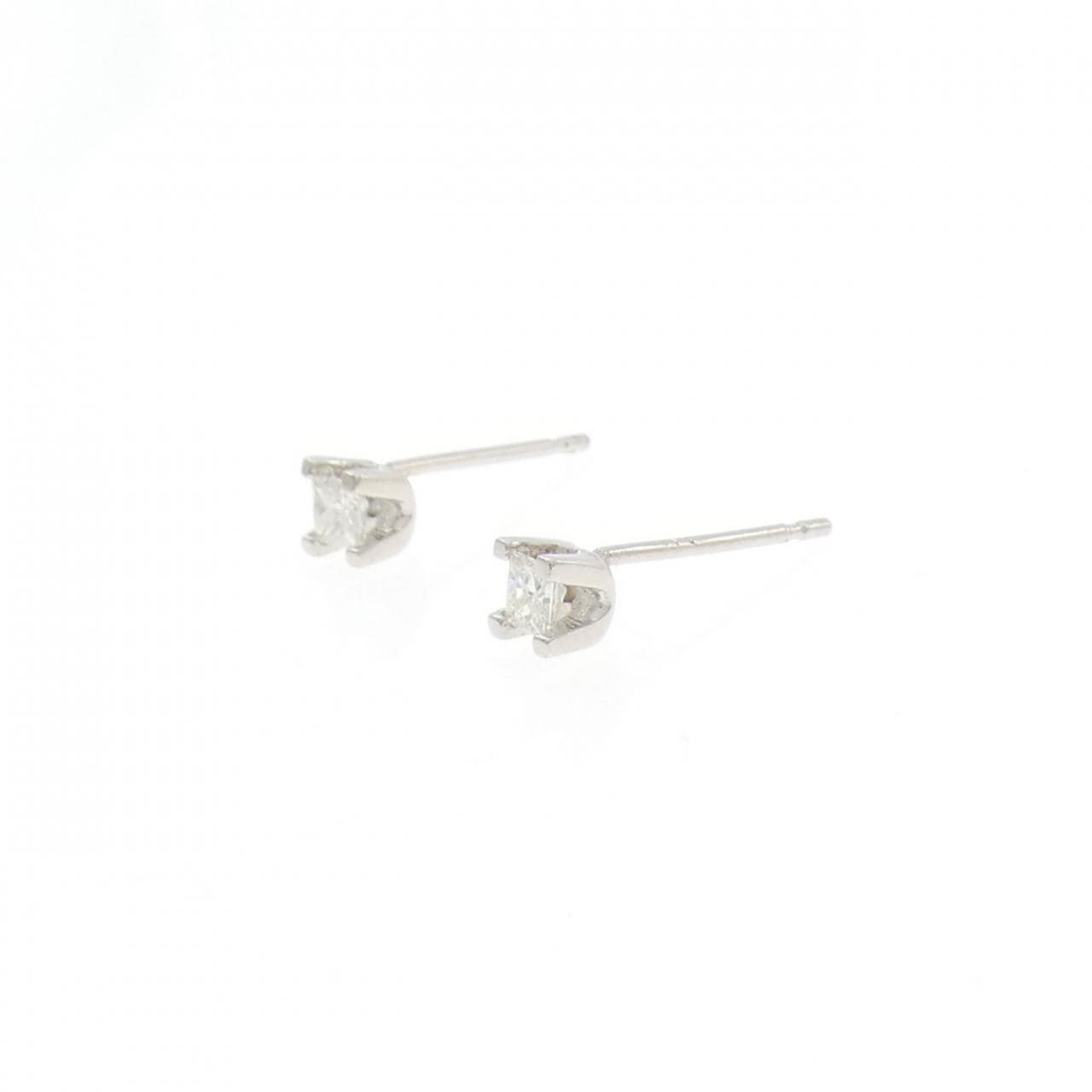 PT/PT900 ソリティア ダイヤモンド ピアス 0.16CT