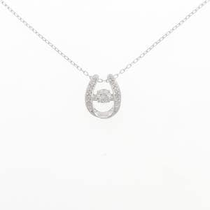 K18WG ダイヤモンド ネックレス 0.18CT