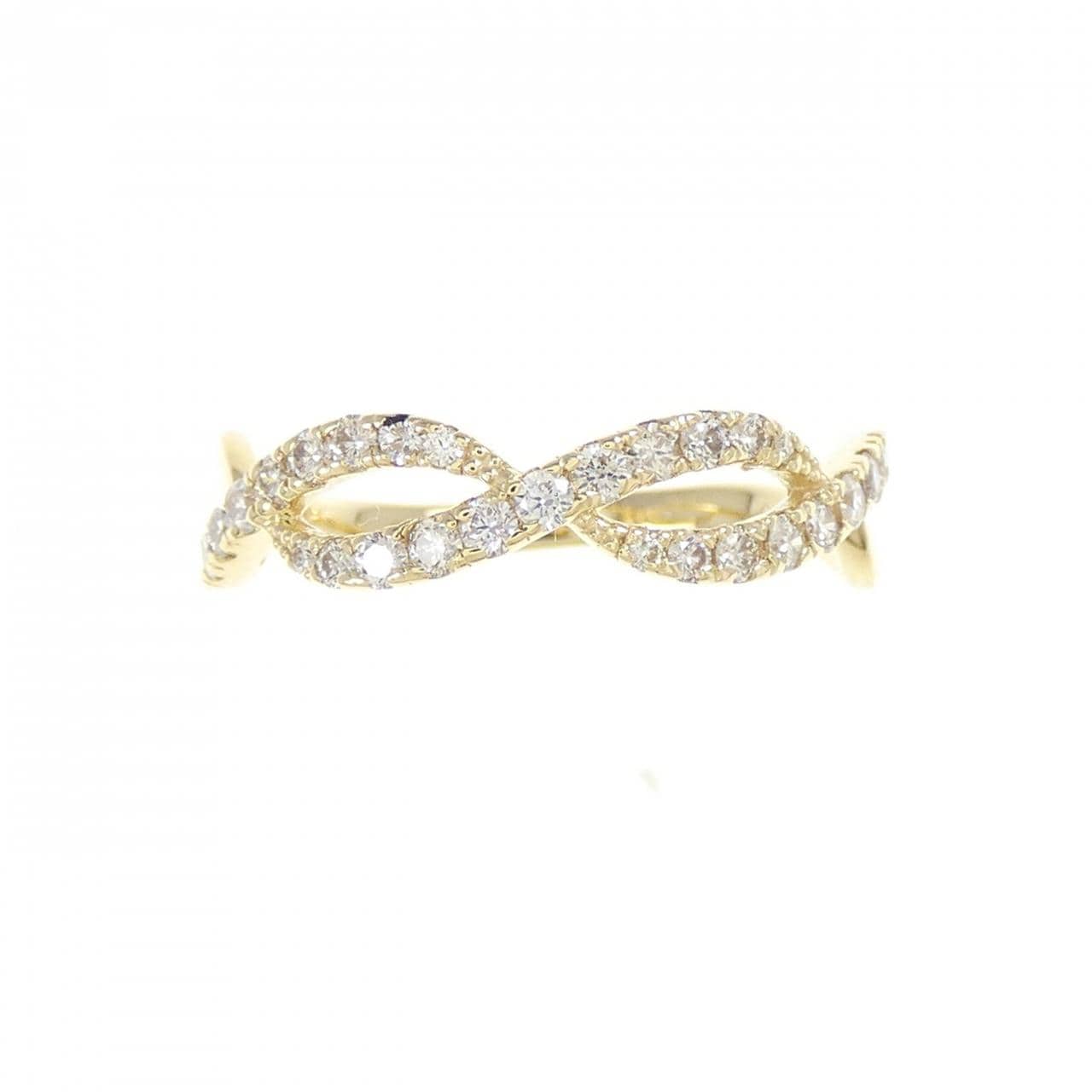 [BRAND NEW] K18YG Diamond ring 0.35CT