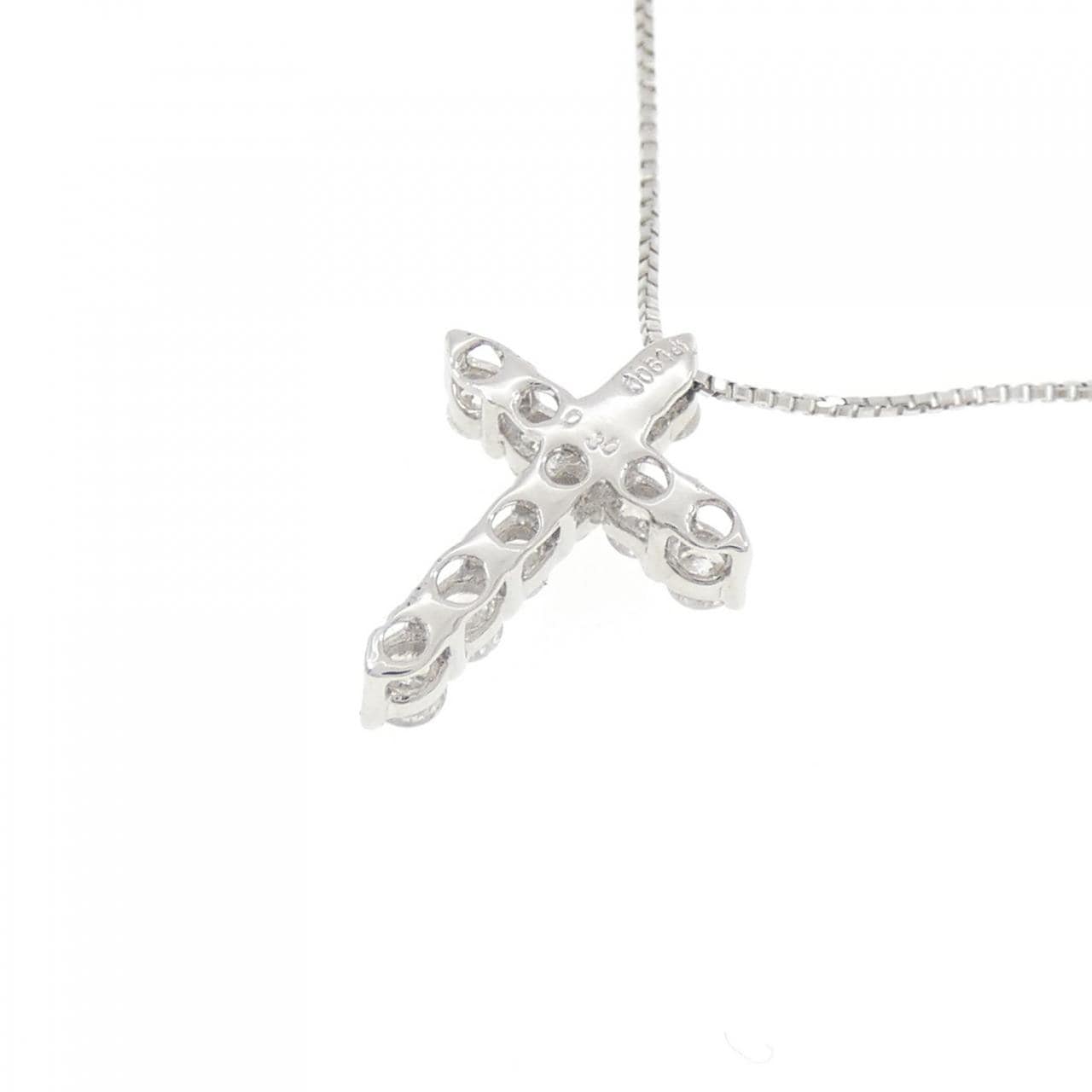 PT900/PT850 クロス ダイヤモンド ネックレス 0.30CT