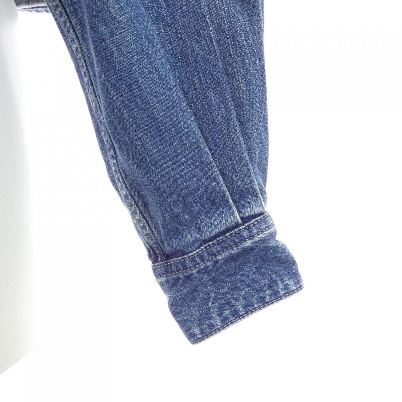 セリーヌ CELINE ユニオンオーシャンウォッシュデニム クロップドシャツ トリオンフ 2T187459N シャツ