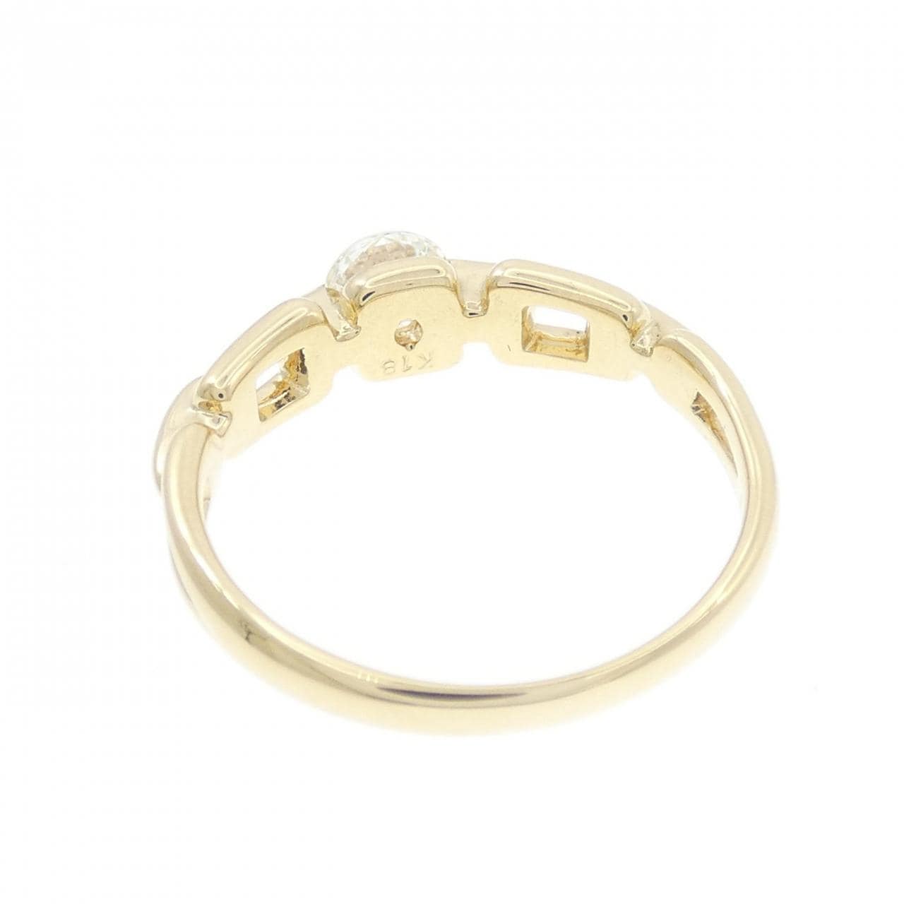 K18YG ダイヤモンド リング 0.320CT