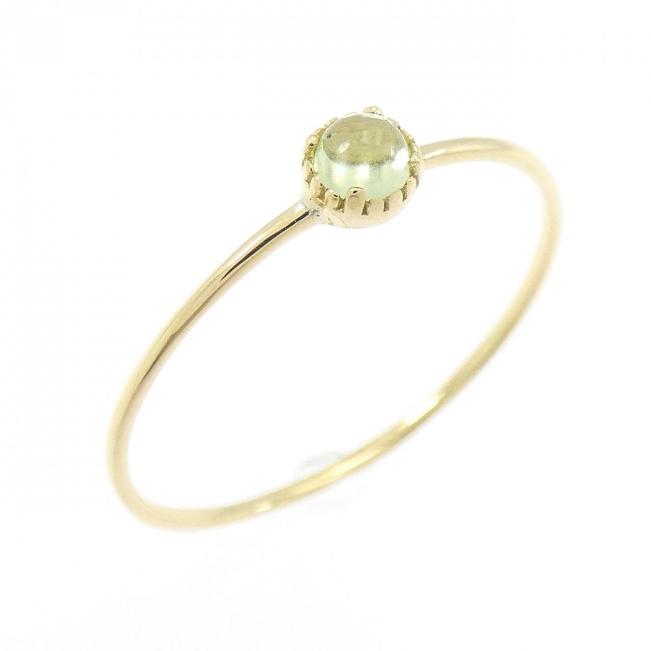 K18YG ペリドット リング