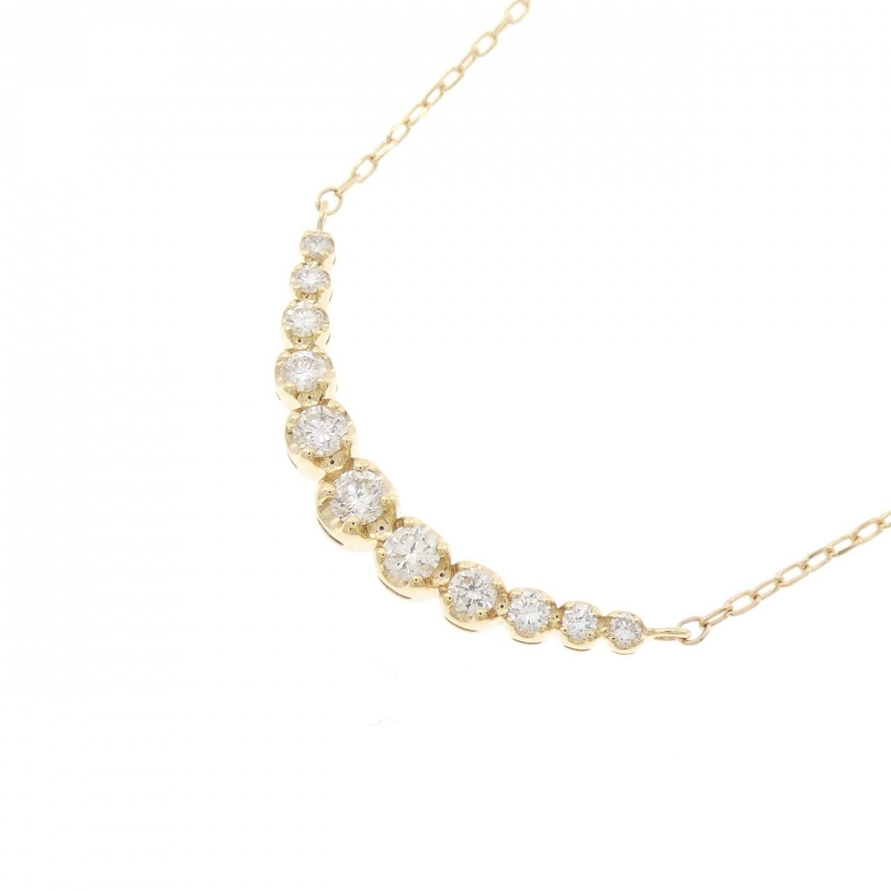 K18YG ダイヤモンド ネックレス 0.30CT