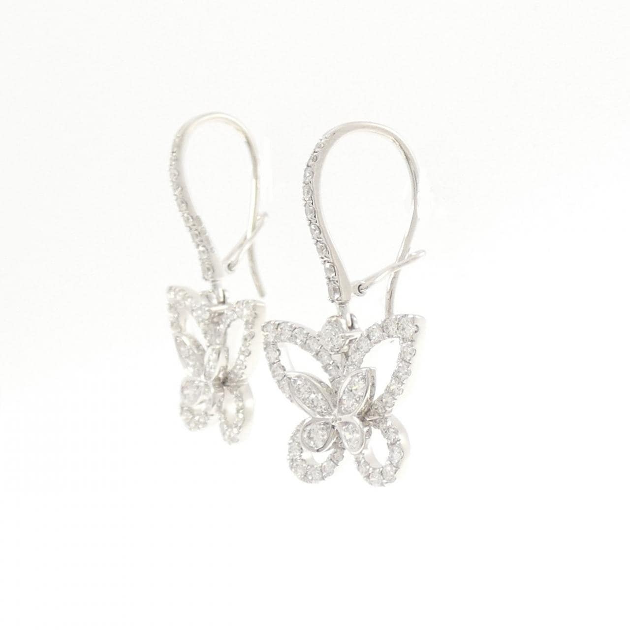 グラフ バタフライ シルエット ピアス