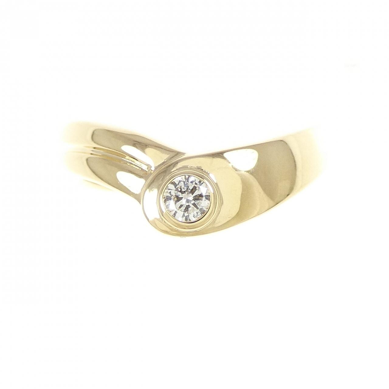 K18YG ダイヤモンド リング 0.10CT