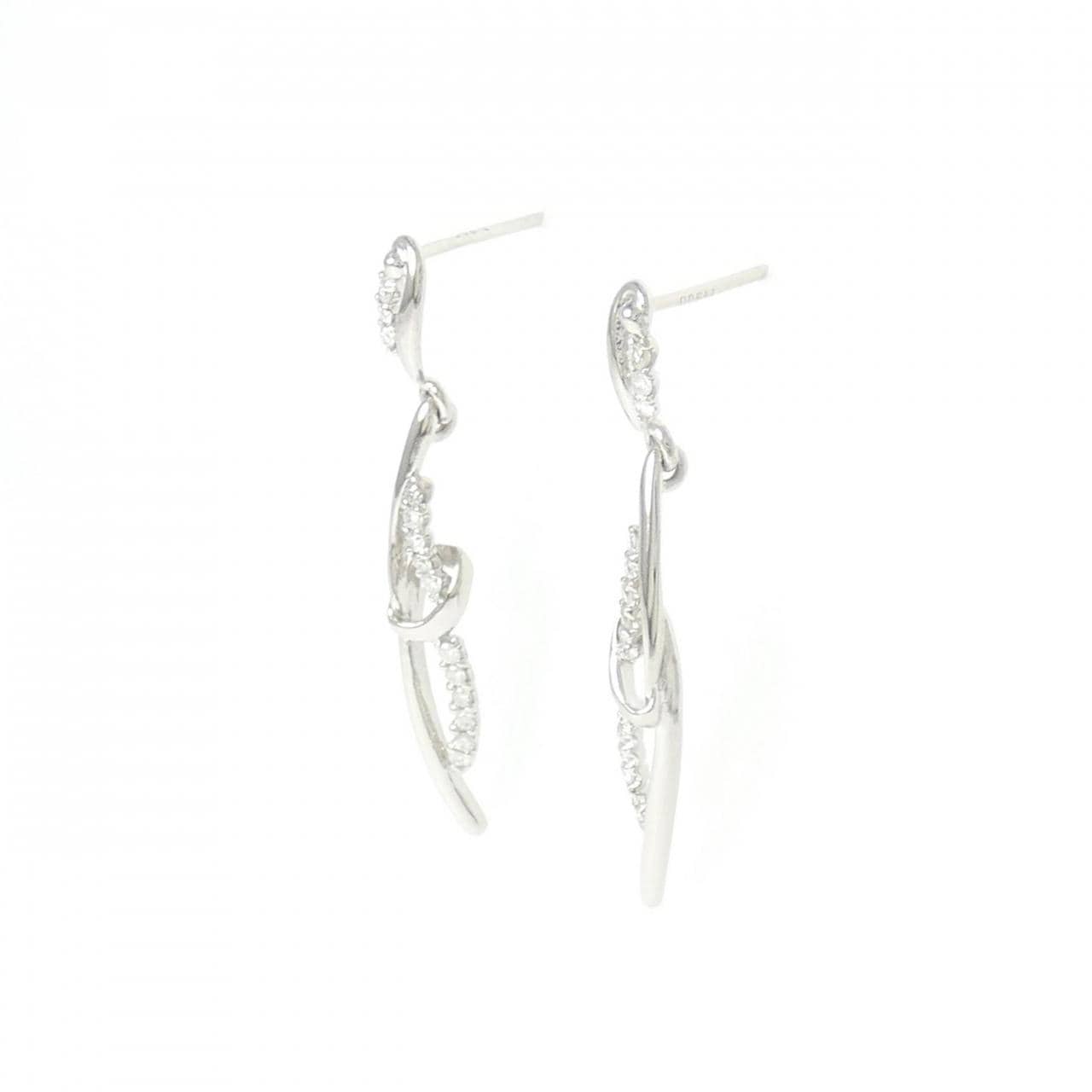 PT900 ダイヤモンド ピアス 0.20CT