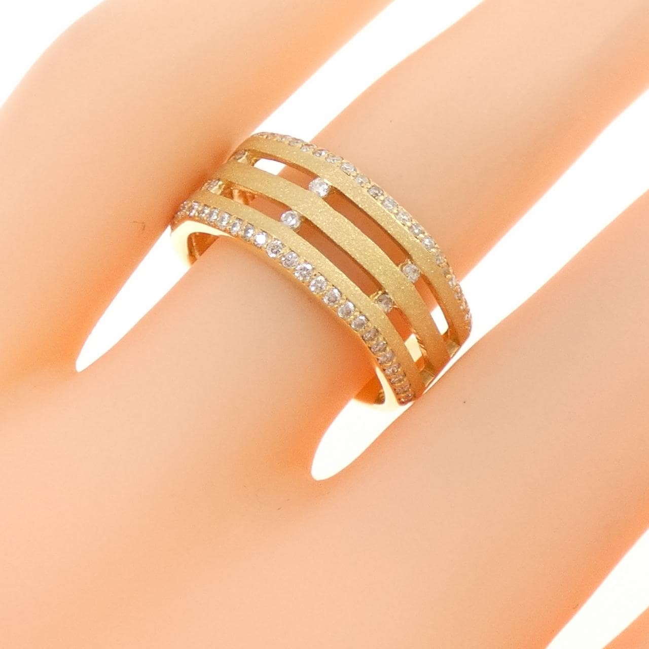 K18YG ダイヤモンド リング 0.34CT
