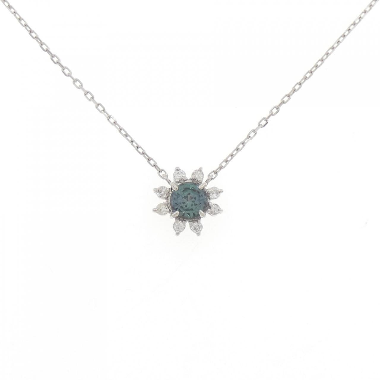 クレサンベール 合成アレキサンドライト ネックレス 0.58CT