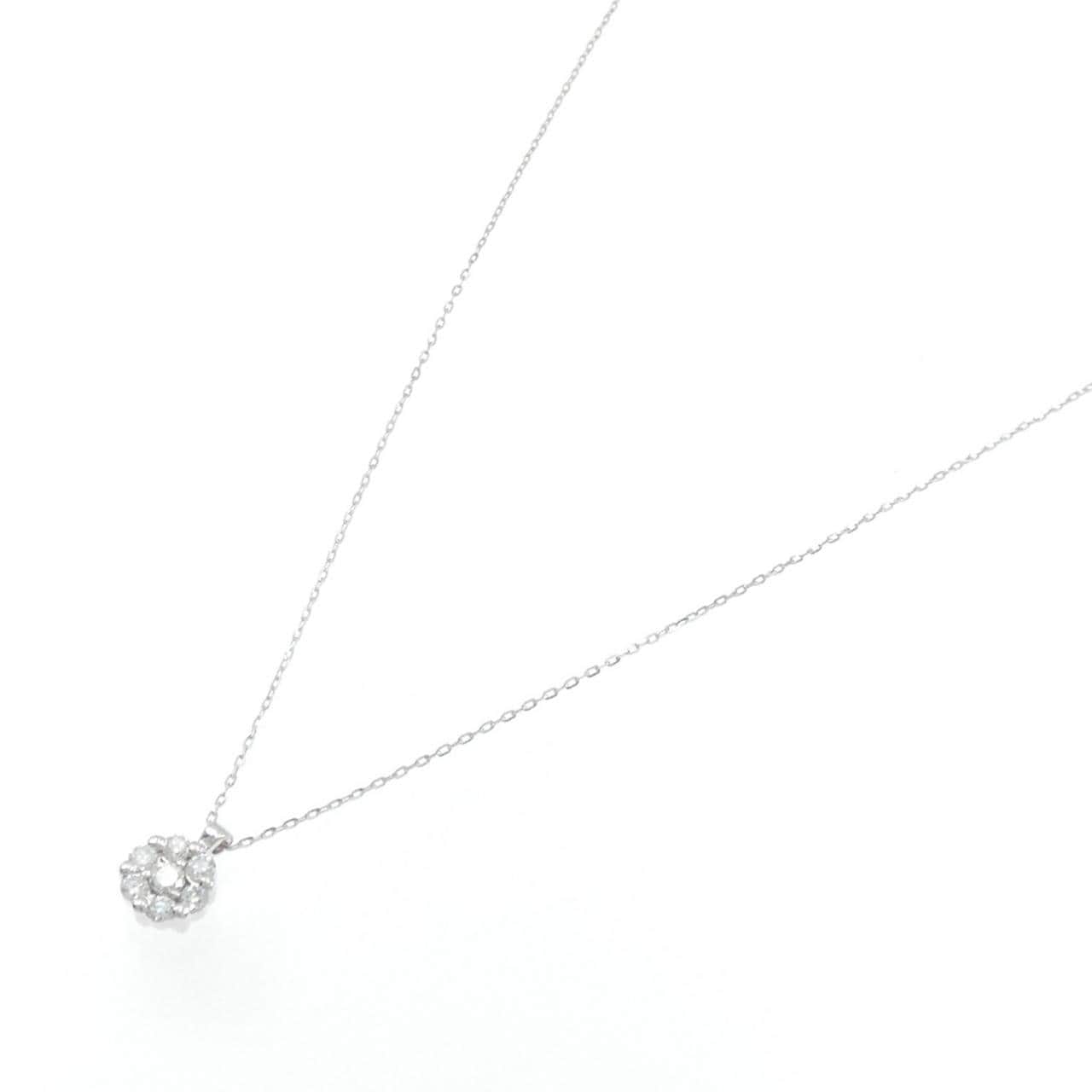 750WG/K18WG Diamond necklace
