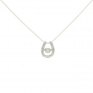K18WG ダイヤモンド ネックレス 0.18CT