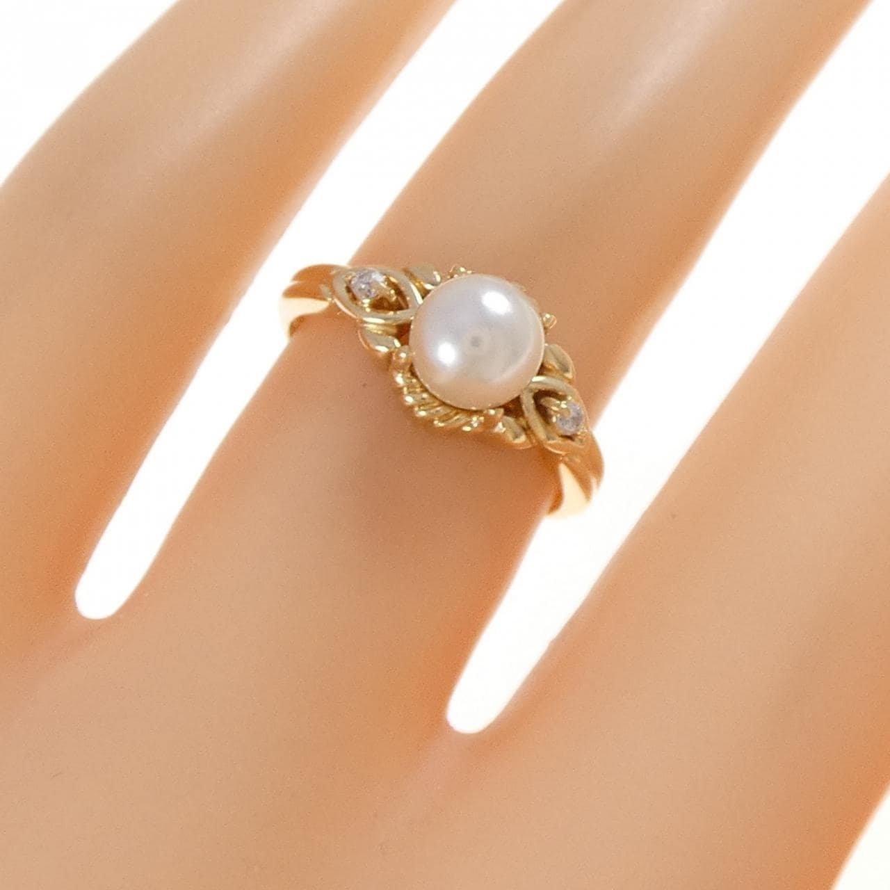 K18YG アコヤパール リング 5.8mm