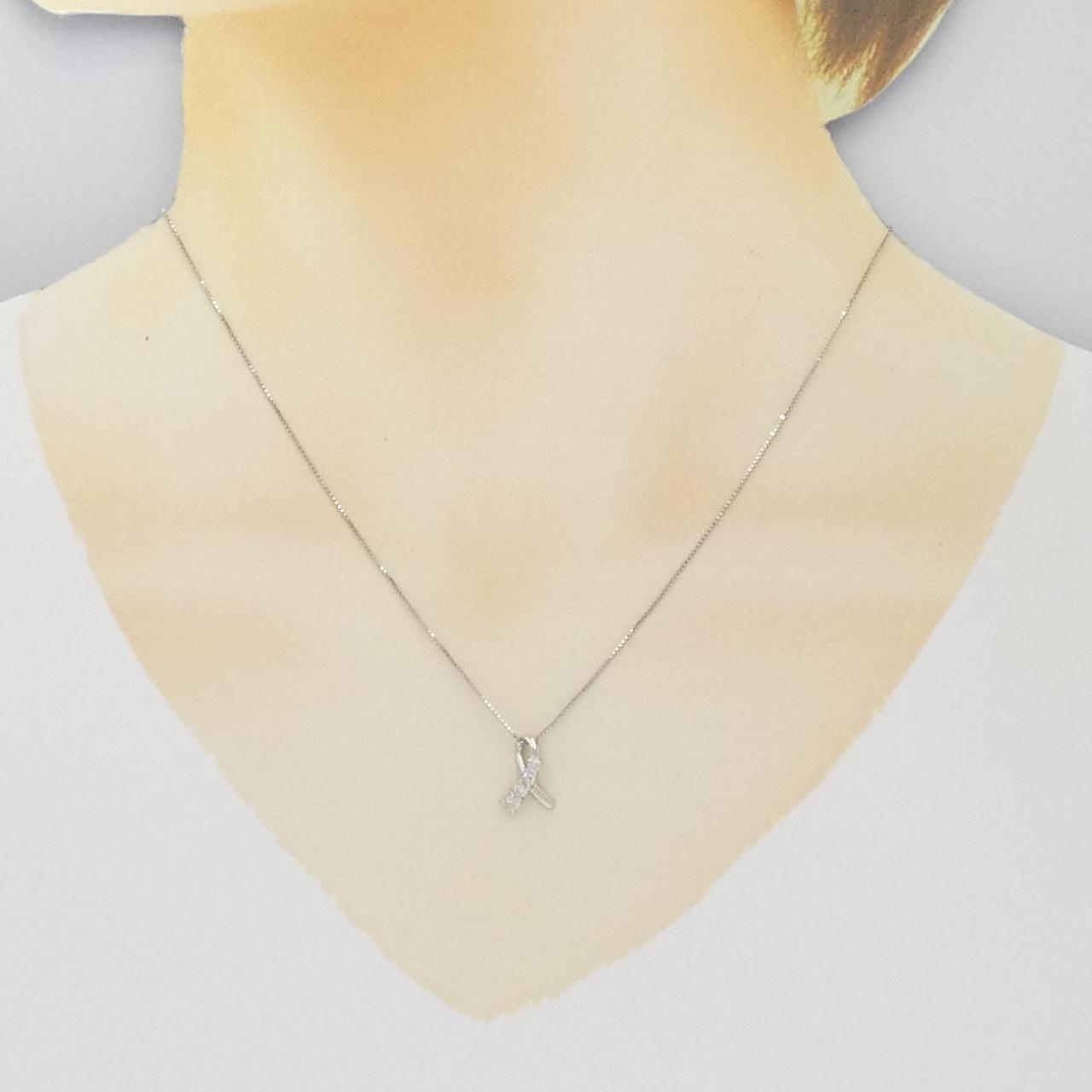 PT900/PT850 ダイヤモンド ネックレス 0.17CT