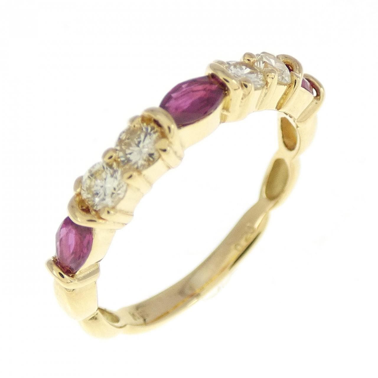 K18YG ruby ring