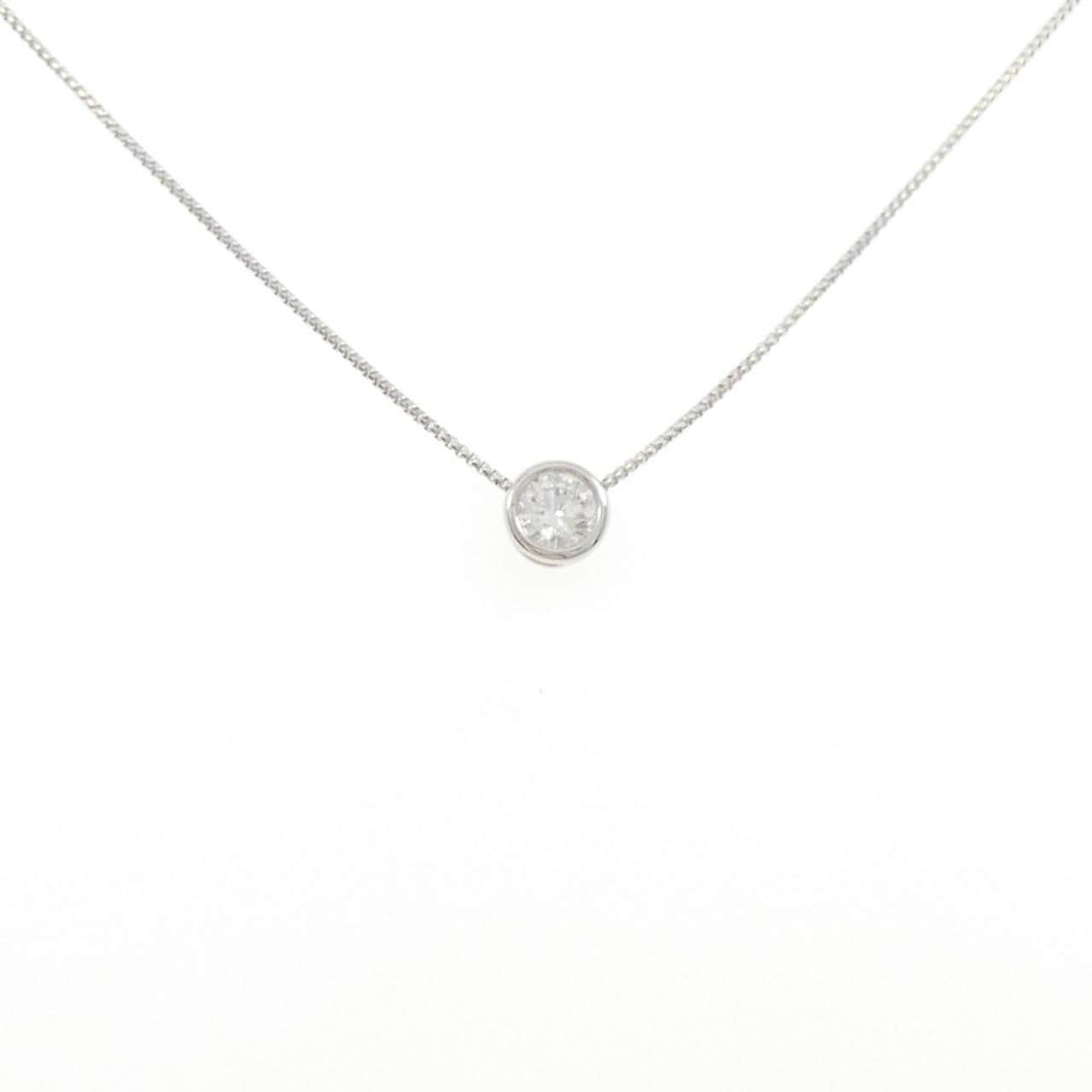 PT900/PT850 ソリティア ダイヤモンド ネックレス 0.516CT