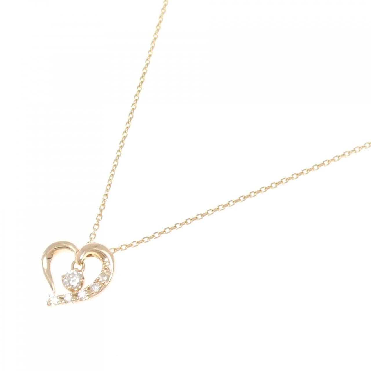 4゜C ハート ダイヤモンド ネックレス