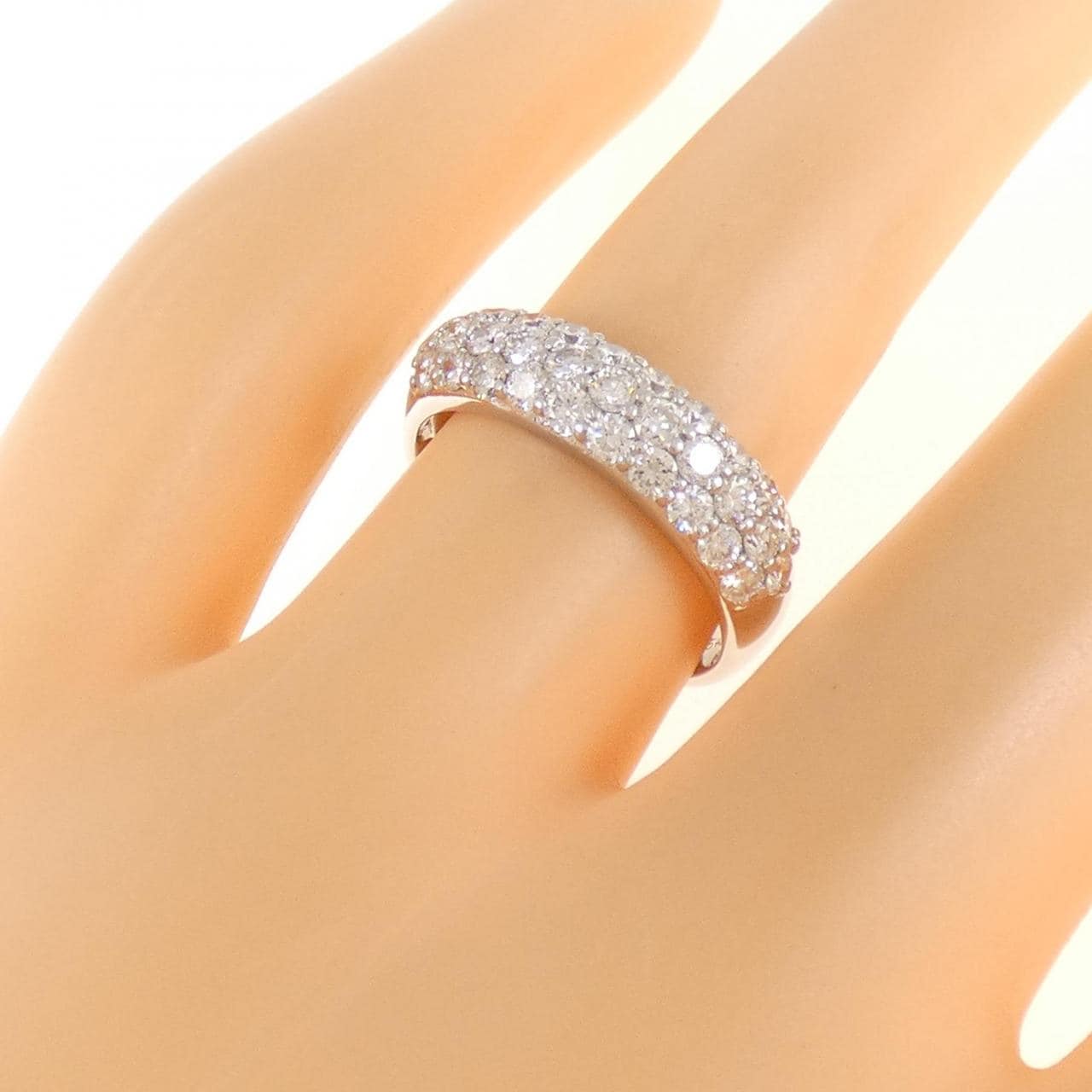 PT900 パヴェ ダイヤモンド リング 1.00CT