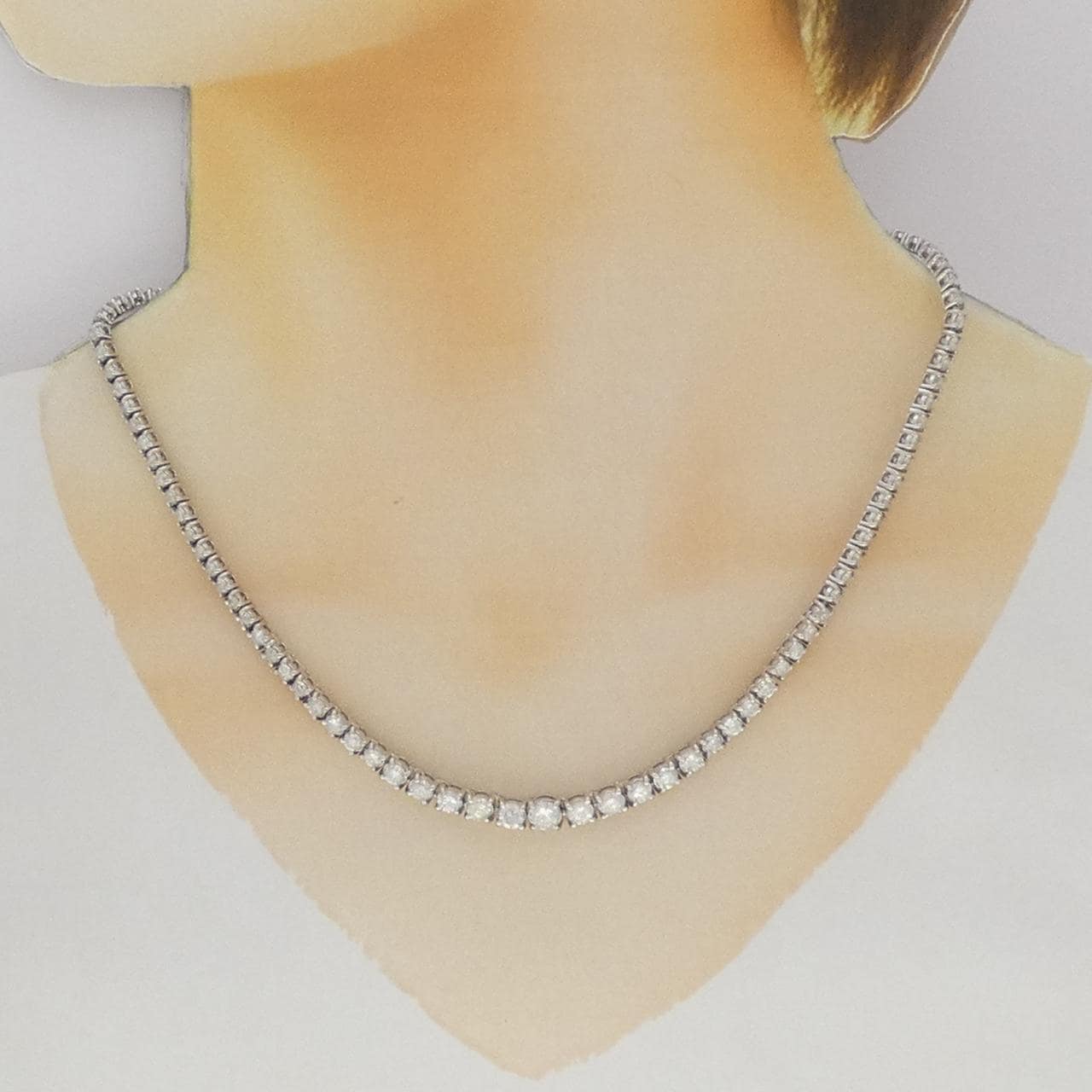 PT850 ダイヤモンド ネックレス 8.07CT