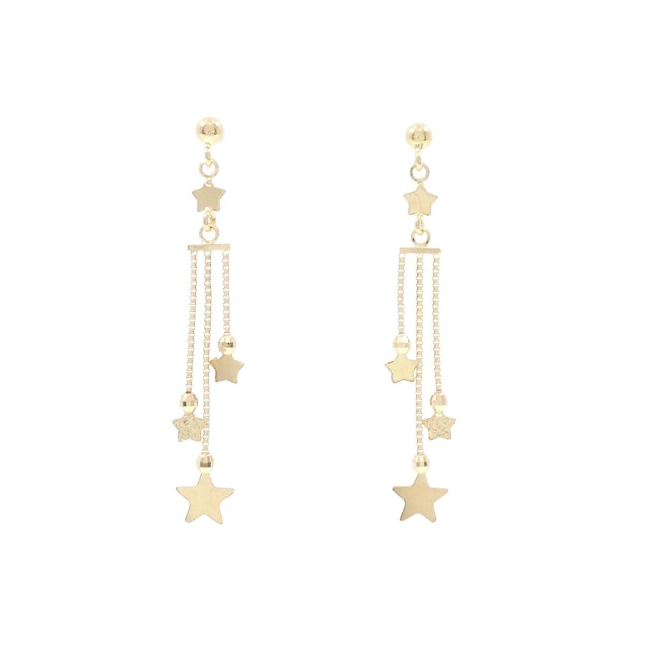 [BRAND NEW] K18YG star earrings