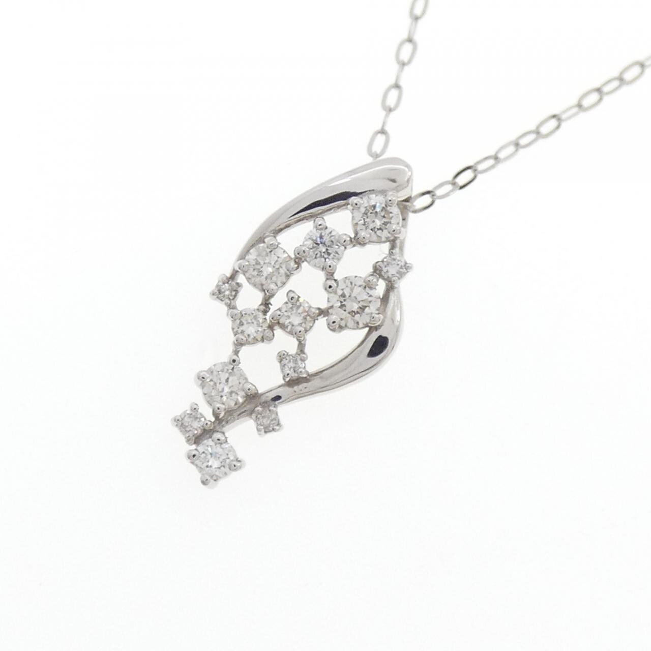 【新品】PT900/PT850 ダイヤモンド ネックレス 0.30CT