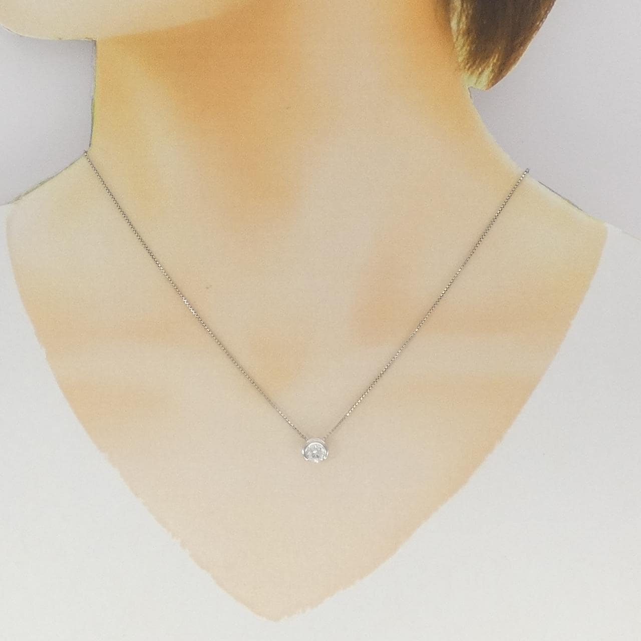 PT900/PT850 ダイヤモンド ネックレス 0.506CT