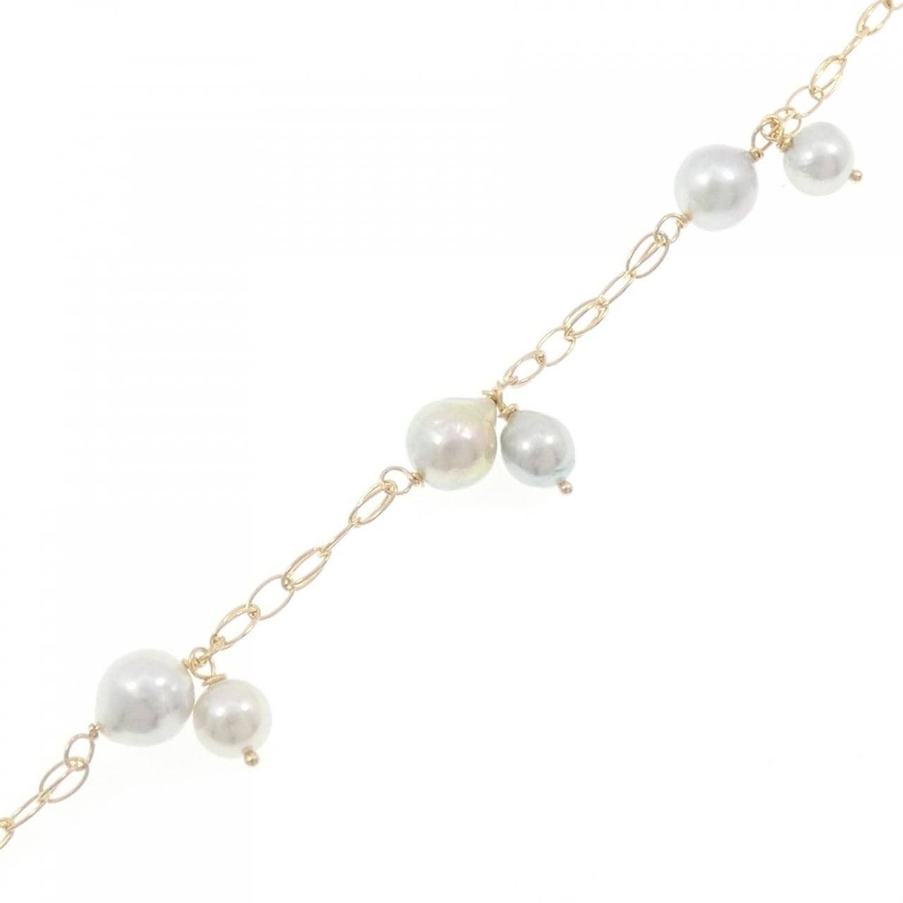 K18YG Akoya珍珠手链