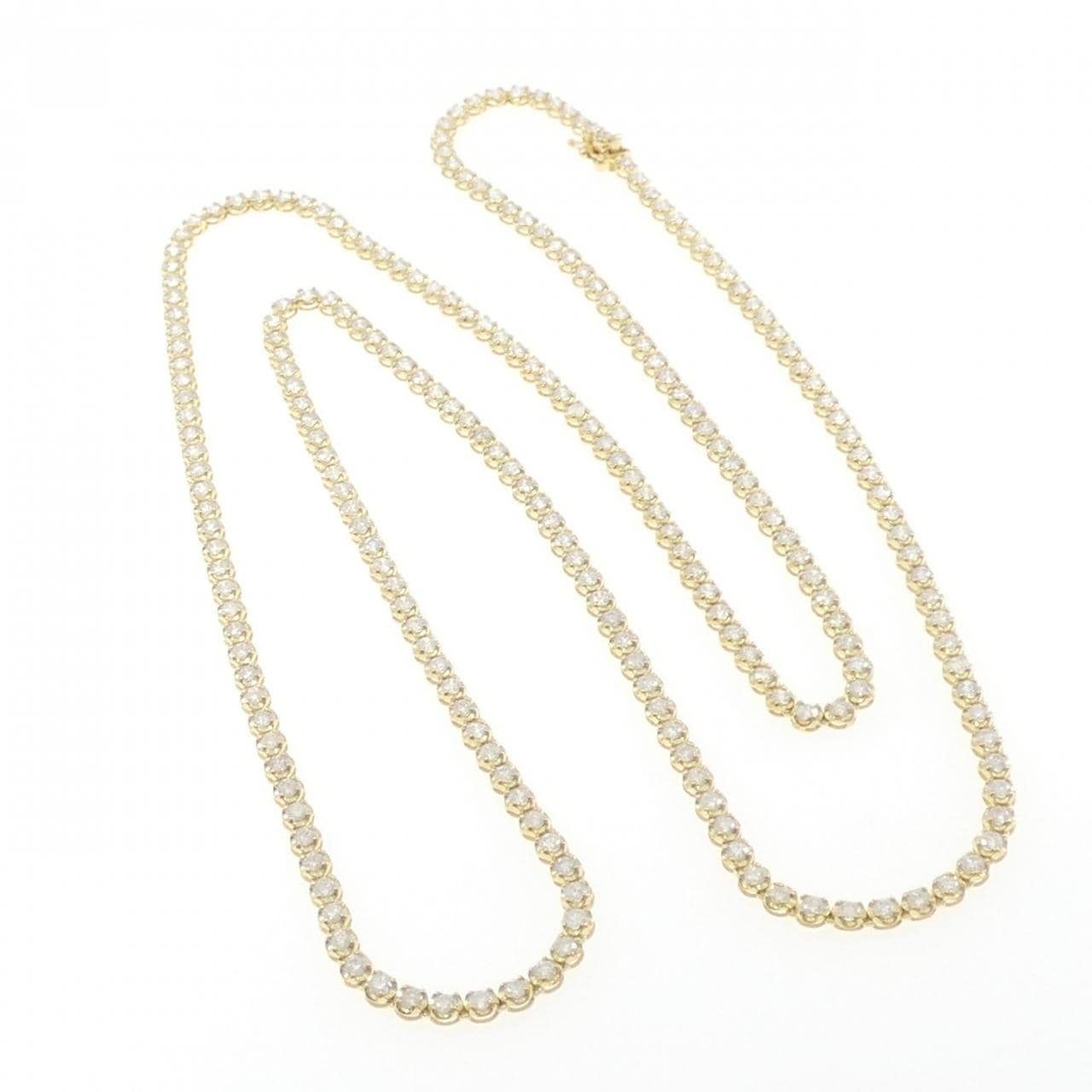 K18YG ダイヤモンド ネックレス 10.03CT