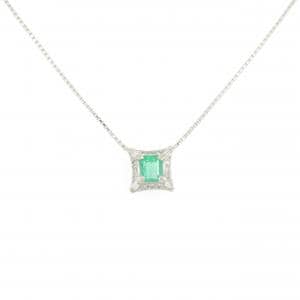 PT850 エメラルド ネックレス 0.83CT