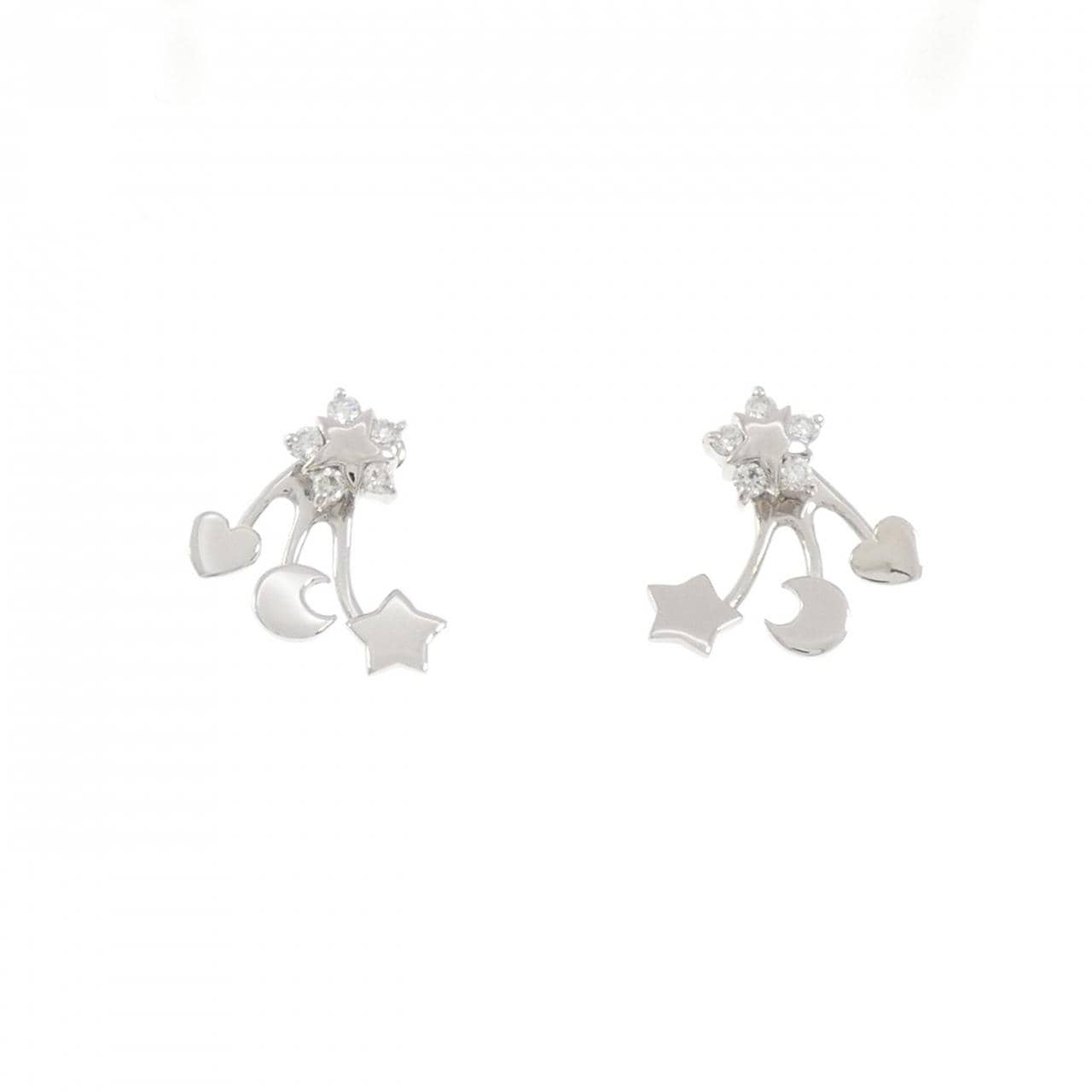 スタージュエリー スター×ムーン×ハート ダイヤモンド ピアス