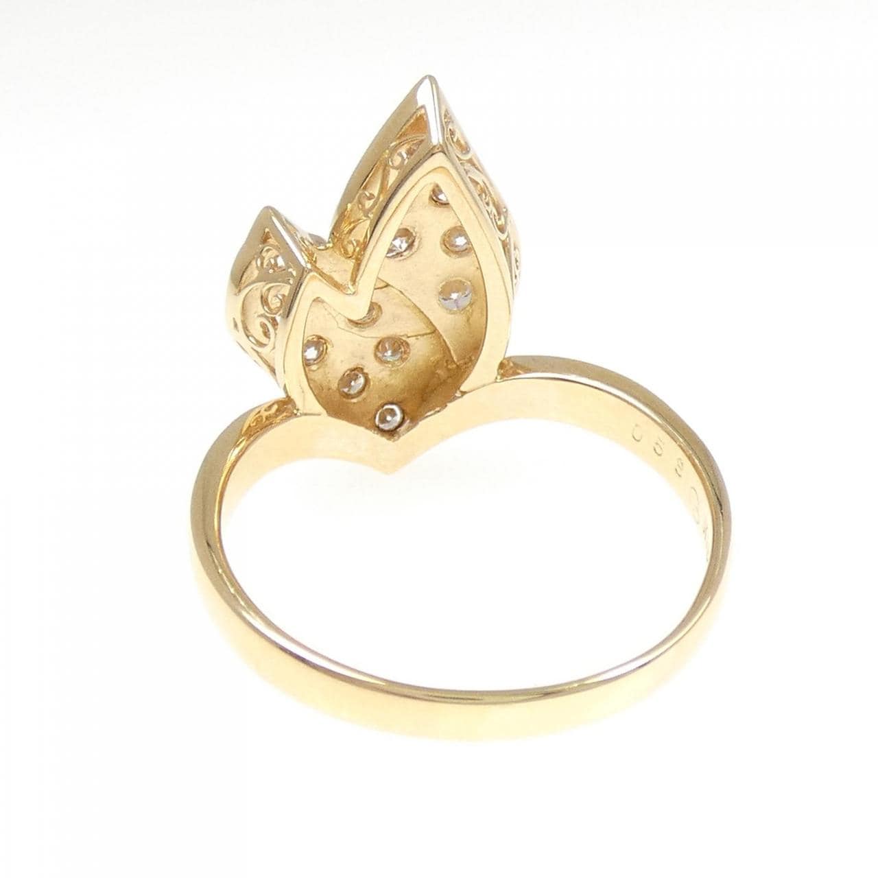 K18YG ダイヤモンド リング 0.58CT